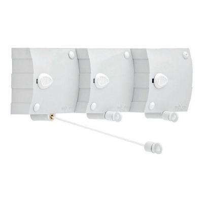 Varal Modular Stendmax Retrátil Recolhível com Mola de Aço para Roupas Branco Maxeb