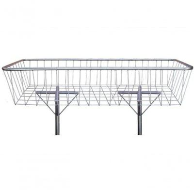 Lixeira de Rua Aramada 200CM Metal Abertura Manual Cinza Higipack