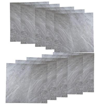 Piso Vinílico BSL3836 PVC Quadrado Brilhante para Interno Cinza Leva Pra Casa 10 Unidades