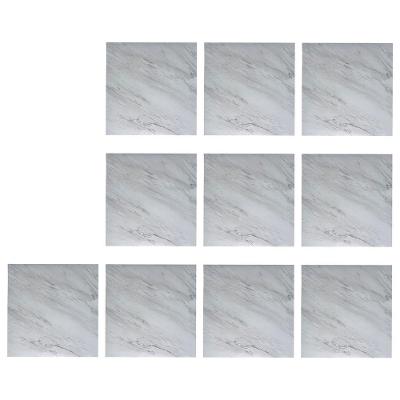 Piso Vinílico Autocolante BSL3834 PVC 60X60CM Brilhante para Interno Branco Leva Pro Pet 10 Unidades