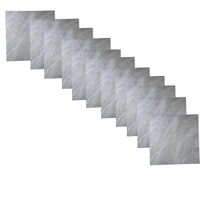 Piso Vinílico Autocolante BSL3836 PVC 60X60CM Brilhante para Interno Cinza Compre Desejos 10