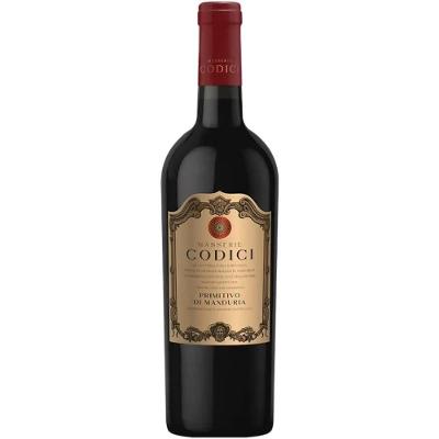 Vinho Tinto Meio Seco Italia MGM Codici Di Manduria Primitivo 750ML