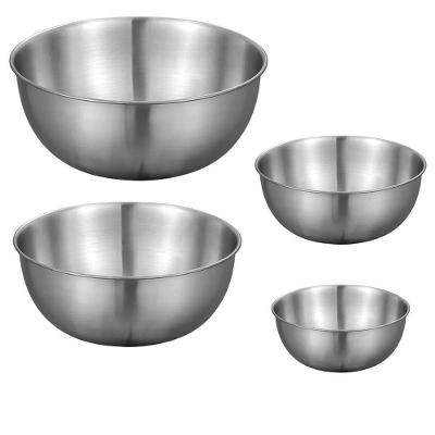 Tigela Inox Bowl Multiuso Kit 4 Bowls Tamanhos Variados para Preparo Braslu 1,5L