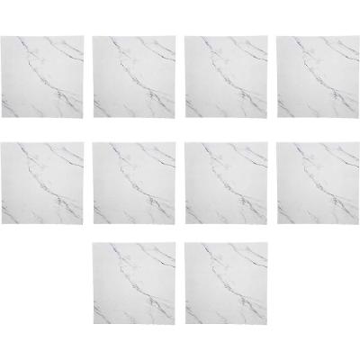 Papel de Parede 3D Marmore Falso Autocolante Vinílico Adesivo Branco Ideal Importados 60CM 10