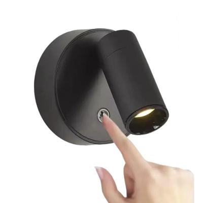 Luminária Arandela BSL3790 3 Tons Ajustável USB Recarregável Preto Braslu