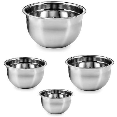 Tigela BSL3876 Multiuso Inox Kit 4 Unidades para Cozinha Ideal Importados