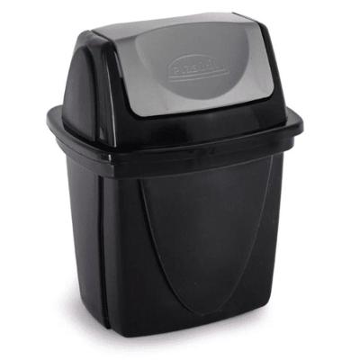 Lixeira de Pia E-black 49L Polipropileno Basculante Preto Plasútil