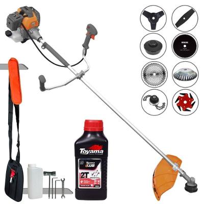Roçadeira RL430P Plus 43CC 1,7HP Motor 2 Tempos com 6 Facas Escova Óleo Toyama 2T Tekna