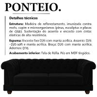 Sofa 2 Lugares 190 Cm Ponteio Veludo Sl 944 Moll Sl 944 - 13