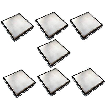 Ralo Oculto BSL3001D Invisível de Aço Inox com Anti Odor Prata Ideal Importados Kit 7 Uni