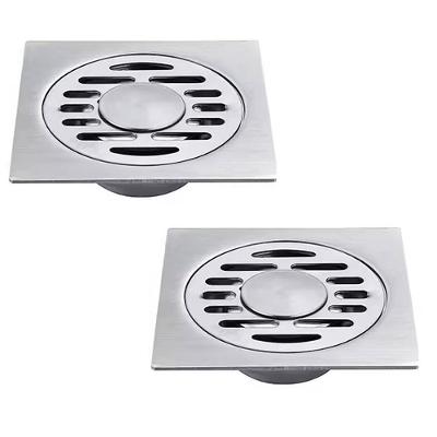 Ralo BSL3594 Higiênico Seguro com Tampa Removível Inox AB Mídia 2 Unidades