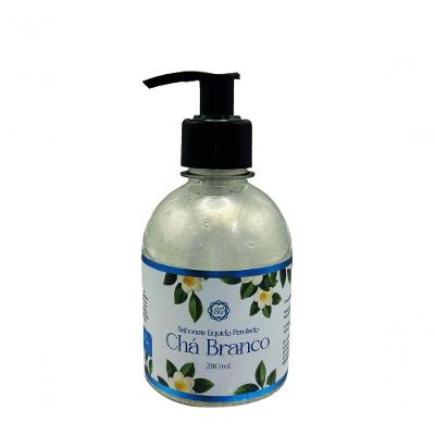 Sabonete Líquido Perolado Chá Branco Aromático Floral 280ML SG Cosméticos