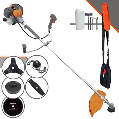 Roçadeira Tekna RL430P Plus com Motor 2 Tempos 43cc + Faca 2 Pontas e 80 Dentes Preto