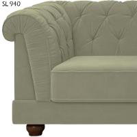 Sofa 2 Lugares 190 Cm Ponteio Veludo Sl 940 Moll Sl 940 - 5