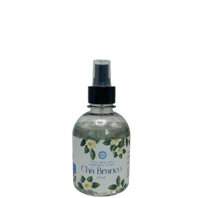 Spray Ambientizador Chá Branco Fragrância Cítrica Floral Suave 250ML Transparente SG Cosméticos