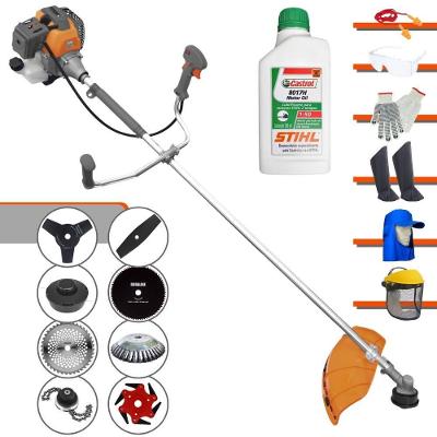 Roçadeira a Gasolina RL430P Plus 1,7HP 8 em 1 com Kit EPI e Óleo Castrol Stihl Preto Tekna 1,2L