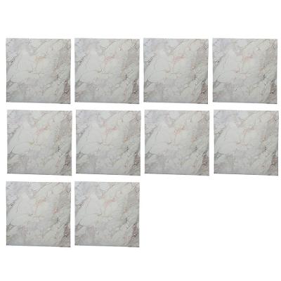 Papel de Parede Marmore 3D Liso Moderno PVC Autocolante Cinza Leva Pra Casa Kit 10 Unidades