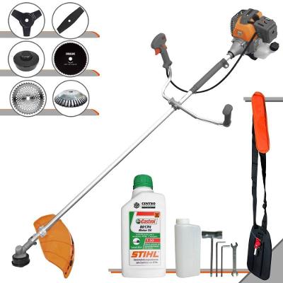 Roçadeira RL430P Tekna com Motor 43cc e 6 Opções de Corte Inox com Óleo Castrol Stihl 500ML 1,2L