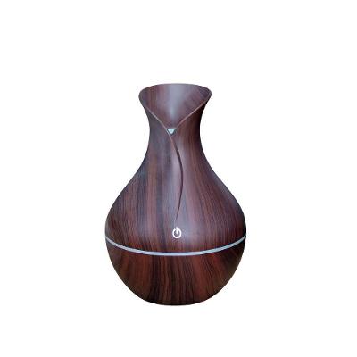 Umidificador-Aromatizador com 7 Cores de Led Vaso 0,2L Refil Marrom Bivolt