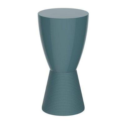Banqueta Alta Carbo Polipropileno Assento Plástico 66,5 Cm Azul Im In Home