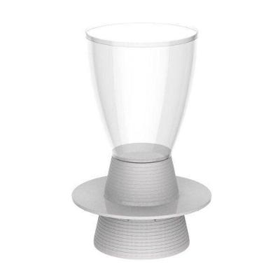 Banqueta Tinn Polipropileno Policarbonato 66,5 Cm Incolor Branco Im In Home