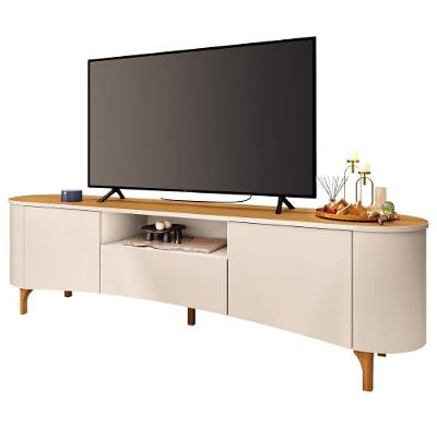 Rack Bancada Para Tv Até 80 Polegadas 2m Delta Off White - Madeirado