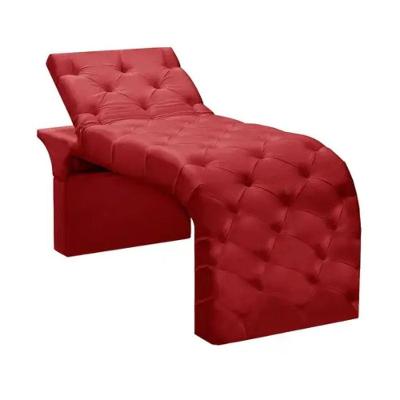 Maca Estofada Estética Cílios Regulável Spa Veludo Eloísa Cor:vermelho