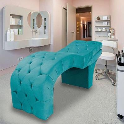 Maca Estofada Reclinável Sobrancelhas Cílios Suede Beatriz Cor:azul Turquesa