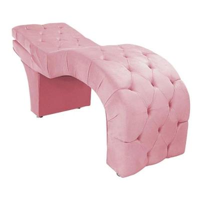 Maca Estética Estofada Reclinável Ergonômica Veludo Maraísa Cor:rosê