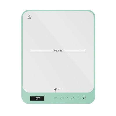 Cooktop de Indução Portátil Fischer 40760110725 1 Boca Touch Screen Verde Pistache Bivolt