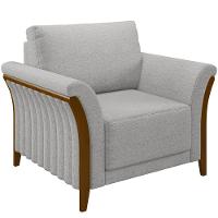 Kit Sofá 02 Lugares 162Cm Com Poltrona M03 Cinza - 17