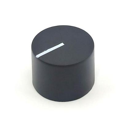 Knob para Potenciômetro Proesi KP-021 com Parafuso para Eixo Até 6,3mm Bivolt Preto