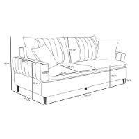 Sofá 2 Lugares 160Cm Com Almofadas Veras D05 Suede Bege Claro - Mpozenato - 2