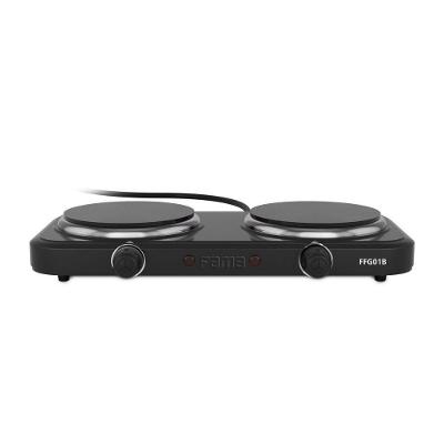 Fogão Elétrico 2 Bocas Britânia FFG01B Mesa Ferro Fundido Preto 220V