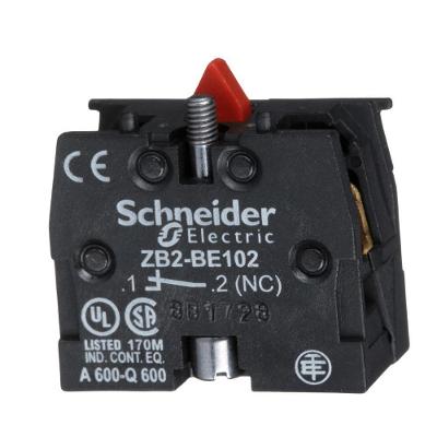 Bloco de Contato Auxiliar Schneider Electric ZB2BE102 1NF Bivolt