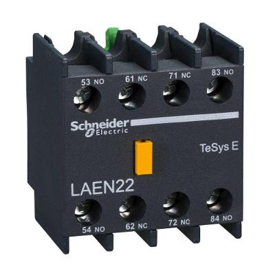 Bloco de Contato Auxiliar Schneider Electric LAEN22 para LC1E 2NA+2NF 10A 690V Bivolt