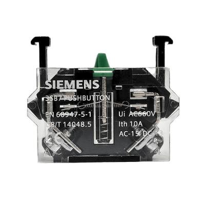 Contato Auxiliar Siemens 3SB7400-1AB10-1DA0 para Comando 1NA 1NF Bivolt