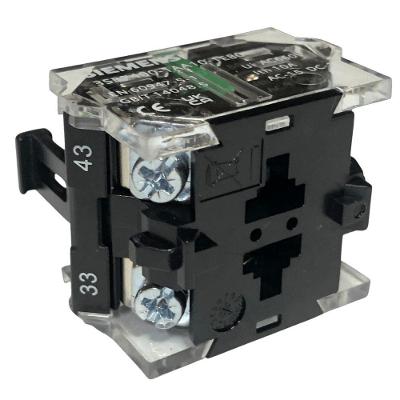 Contato Auxiliar Siemens 3SB7400-1AA10-1EB0 para Acionamento 2NA Bivolt