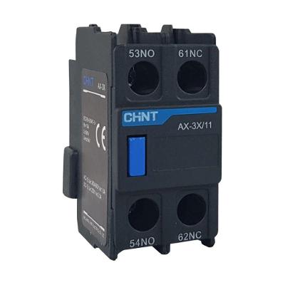 Contato Auxiliar Frontal Chint AX-3X-11 para Contator NXC 6A 1NA+1NF Bivolt