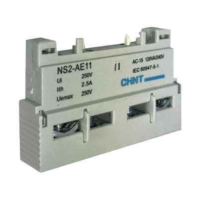Contato Auxiliar Frontal Chint NS2-AE11 1NA+1NF para Disjuntor Motor NS2-NS2X 2,5A 250V Bivolt