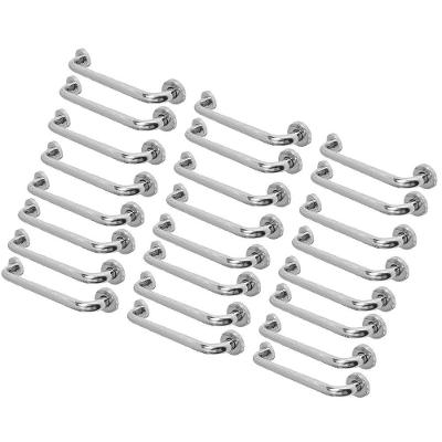 Barra de Apoio Alça 30cm Fácil Instalação Inox AB Mídia Kit 24