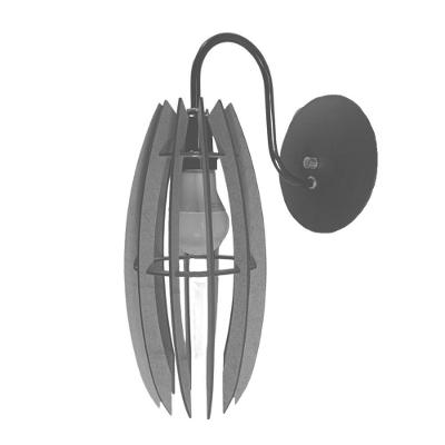 Arandela de Parede Turquesa Decorativa com Bocal E-27 Bivolt Preta Lenobre 13CM
