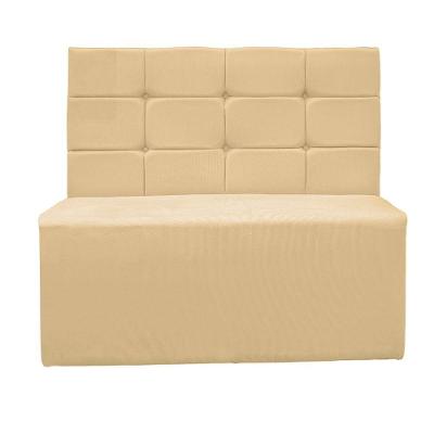 Canto Alemão Confortável Suede Madeira 120CM Terracota Ateliê do Conforto