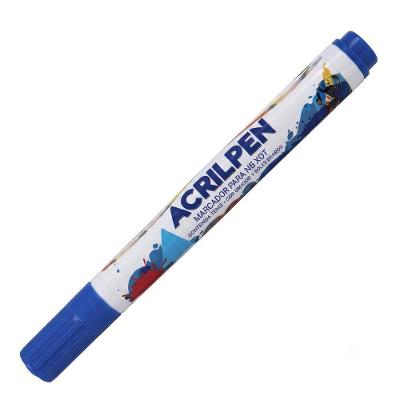Caneta Marcadora para Tecidos Acrilpen Azul Turquesa 501 para Algodao Acrilex