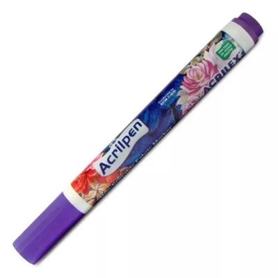 Caneta Marcadora para Tecidos Acrilpen Violeta 516 para Algodao Desengomado Acrilex
