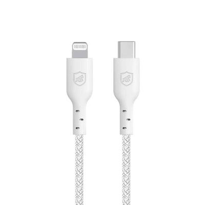 Cabo de Dados Gshield Cabo Ultra Safe Lightning e Tipo C 1,5m Branco 1