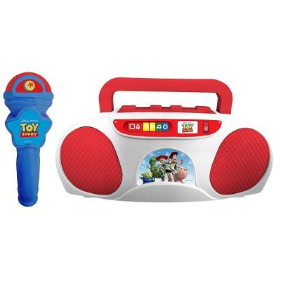 Boombox Karaoke Infantil Toy Story com Função Amplificadora Amarelo Candide