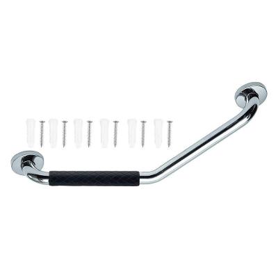 Barra de Apoio BSL3714 Angular Antiderrapante Inox Prata Leva Pra Casa