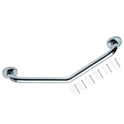 Barra de Apoio BSL3713 Suporte Anti Queda Angular Acessibilidade Idoso Prata Leva Pro Pet 25CM 150KG