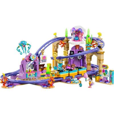 Conjunto de Construção 42703 Montanha-russa Funcional Piscina Giratória Roxo Lego 864 Peças